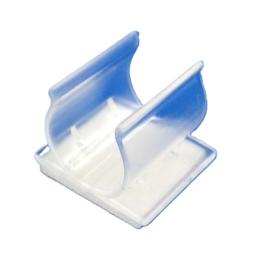 Plastic self-adhesive pen or pencil holder